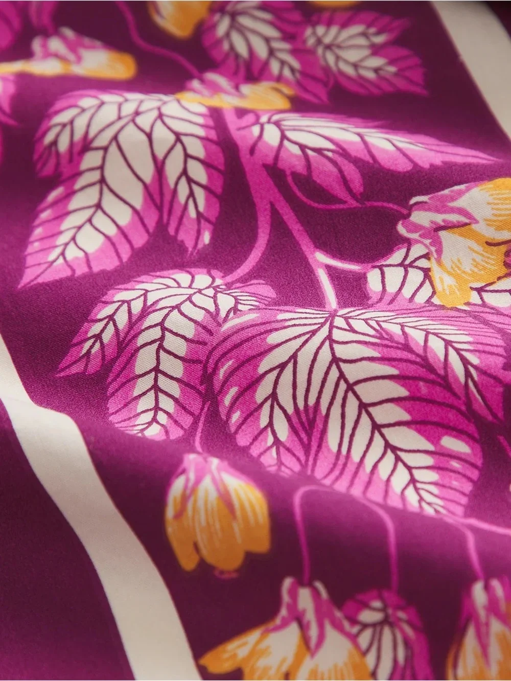 Sage and Clare Agata Mulberry Purple Floral Stripe Cotton Sheet Set - Never Used